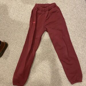 SET sweatpants - Maroon Bells size small